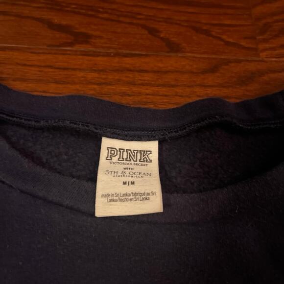 PINK Michigan U of M Long Sleeve Beaded Pattern Shirt Size Medium - Picture 6 of 7